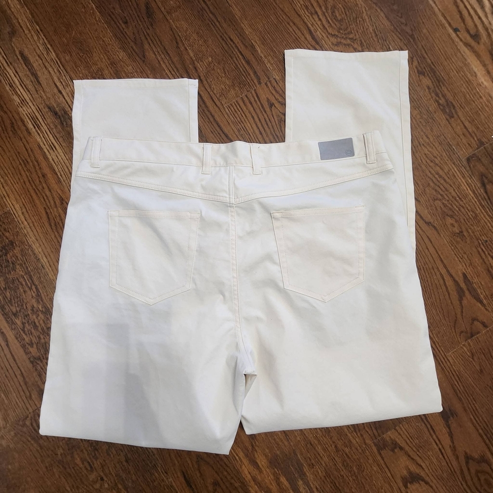 Peter Millar 40x32 Navy Blue, Cream, and Gray Eb66 Pants. - Picture 6 of 8